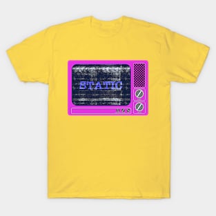 Retro Television Set with Static T-Shirt